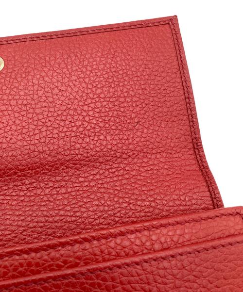 GUCCI（グッチ）GUCCI (グッチ) インターロッキング　長財布 レッドの古着・服飾アイテム