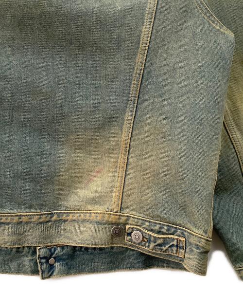 Maison Margiela（メゾンマルジェラ）Maison Margiela (メゾンマルジェラ) ヴィンテージウォッシュノーカラージャケット ブルー サイズ:48の古着・服飾アイテム