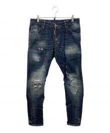 DSQUARED2（ディースクエアード）の古着「ダメージデニムパンツ」｜ブルー