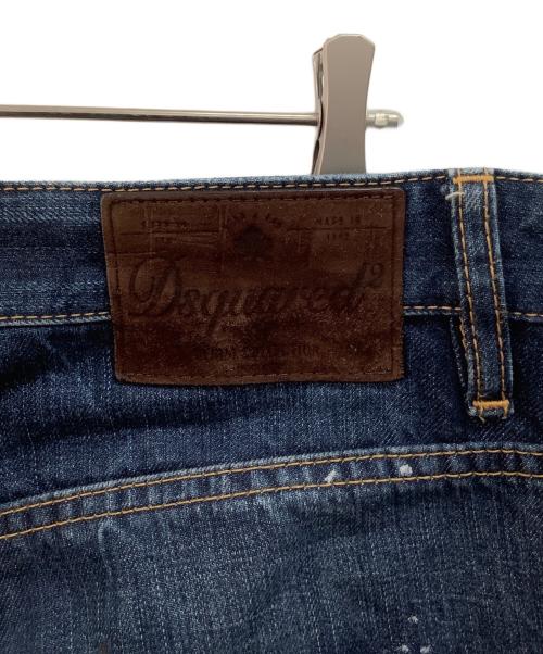 DSQUARED2（ディースクエアード）DSQUARED2 (ディースクエアード) ダメージデニムパンツ ブルー サイズ:48の古着・服飾アイテム