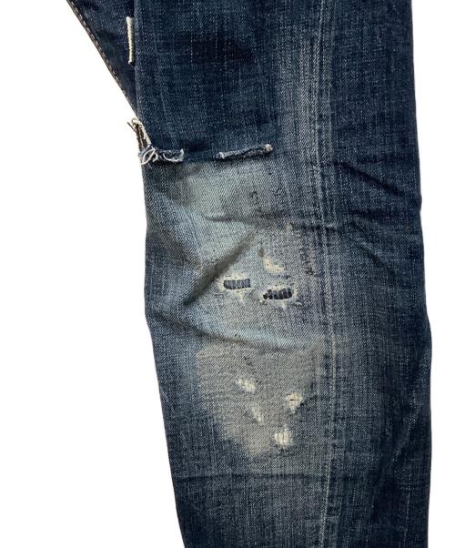 DSQUARED2（ディースクエアード）DSQUARED2 (ディースクエアード) ダメージデニムパンツ ブルー サイズ:48の古着・服飾アイテム