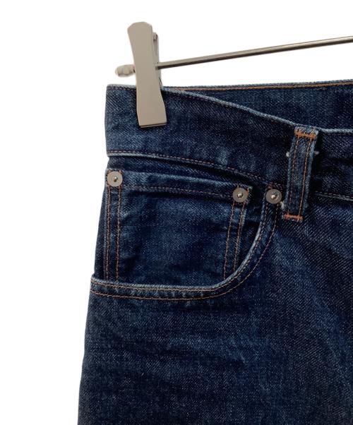 H BEAUTY&YOUTH（エイチ ビューティー&ユース）H BEAUTY&YOUTH (エイチ ビューティー&ユース) クラッキーデニム バギー インディゴ サイズ:SMALLの古着・服飾アイテム