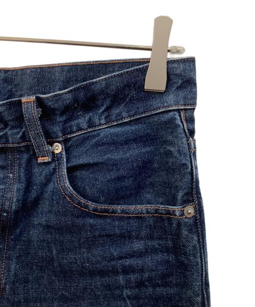 H BEAUTY&YOUTH（エイチ ビューティー&ユース）H BEAUTY&YOUTH (エイチ ビューティー&ユース) クラッキーデニム バギー インディゴ サイズ:SMALLの古着・服飾アイテム