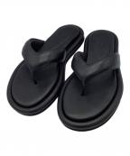 GIA BORGHINIジア・ボルギーニ）の古着「GIA 5　レザーサンダル」｜ブラック