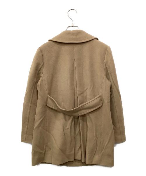 BLUE LABEL CRESTBRIDGE（ブルーレーベルクレストブリッジ）BLUE LABEL CRESTBRIDGE (ブルーレーベルクレストブリッジ) Pコート ベージュ サイズ:36の古着・服飾アイテム