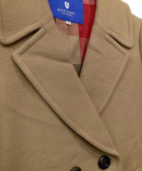 BLUE LABEL CRESTBRIDGE（ブルーレーベルクレストブリッジ）BLUE LABEL CRESTBRIDGE (ブルーレーベルクレストブリッジ) Pコート ベージュ サイズ:36の古着・服飾アイテム