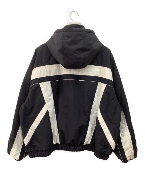 BASICKS（ベイシックス）BASICKS (ベイシックス) パファー ツートーン トラックジャケット ブラック×ホワイト サイズ:Mの古着・服飾アイテム