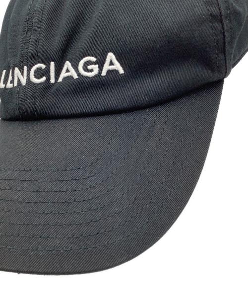 BALENCIAGA（バレンシアガ）BALENCIAGA (バレンシアガ) ロゴキャップ ブラックの古着・服飾アイテム