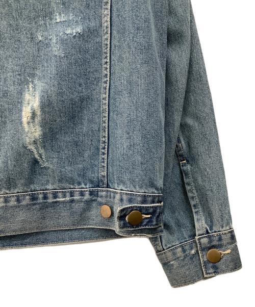 Ron Herman（ロンハーマン）Ron Herman (ロンハーマン) クラッシュデニムジャケット ブルー サイズ:Mの古着・服飾アイテム