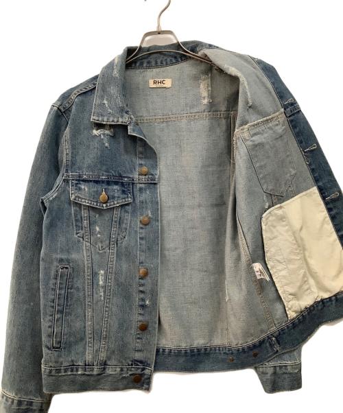 Ron Herman（ロンハーマン）Ron Herman (ロンハーマン) クラッシュデニムジャケット ブルー サイズ:Mの古着・服飾アイテム