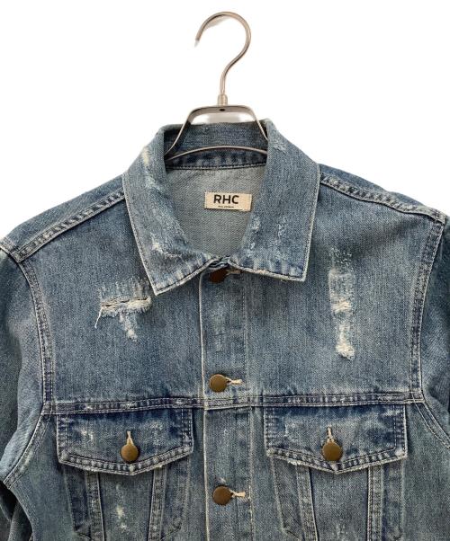 Ron Herman（ロンハーマン）Ron Herman (ロンハーマン) クラッシュデニムジャケット ブルー サイズ:Mの古着・服飾アイテム