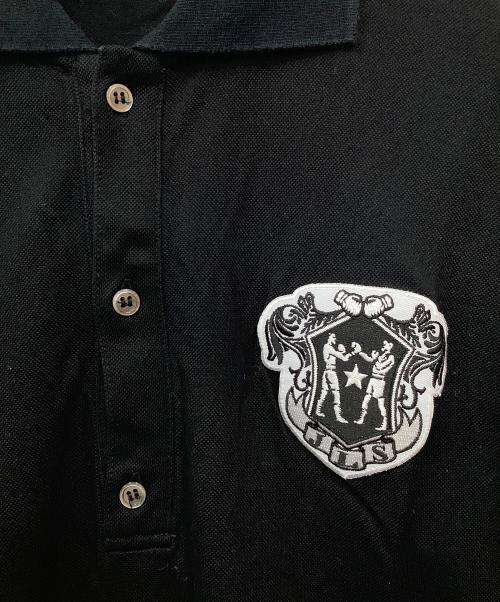 JOHN LAWRENCE SULLIVAN（ジョン ローレンス サリバン）JOHN LAWRENCE SULLIVAN (ジョン ローレンス サリバン) エンブレムポロシャツ ブラック サイズ:38の古着・服飾アイテム