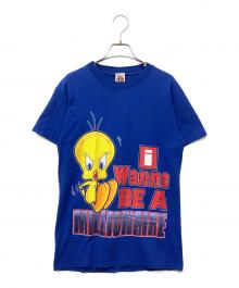 LOONEY TUNES（ルーニーチューンズ）の古着「半袖Tシャツ」｜ブルー