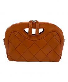 PELLICO（ペリーコ）の古着「ANELLI INTRECCIATO　ショルダーバッグ」｜オレンジ