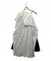 MM6 Maison Margiela (エムエムシックスメゾンマルジェラ) Deconstructed Ruffled Crepe Dress ブラック×ホワイト サイズ:36：13000円