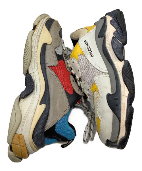 BALENCIAGA（バレンシアガ）BALENCIAGA (バレンシアガ) スニーカー ベージュ×ブルー サイズ:27.5の古着・服飾アイテム