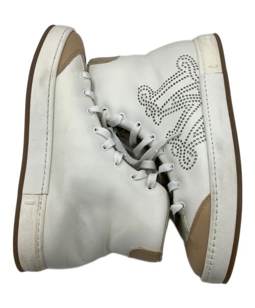 MaxMara（マックスマーラ）MaxMara (マックスマーラ) ハイカットスニーカー ホワイト サイズ:36の古着・服飾アイテム