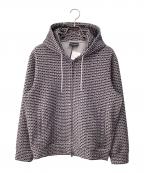 EMPORIO ARMANIエンポリオアルマーニ）の古着「ダブルジップパーカー」｜グレー×ブラック