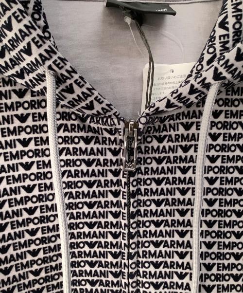 EMPORIO ARMANI（エンポリオ アルマーニ）EMPORIO ARMANI (エンポリオアルマーニ) ダブルジップパーカー グレー×ブラック サイズ:Sの古着・服飾アイテム