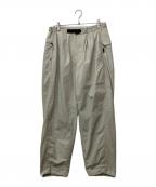 Koti×BEAUTY&YOUTHコティ×ビューティーアンドユース）の古着「リップストップナイロンタックパンツ」｜ライトグレー
