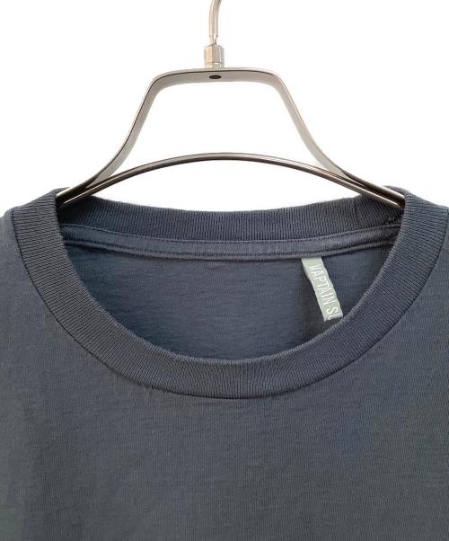 KAPTAIN SUNSHINE（キャプテンサンシャイン）KAPTAIN SUNSHINE (キャプテンサンシャイン) BEAUTY&YOUTH (ビューティーアンドユース) 別注 ウエストコースト ロングスリーブカットソー ブルー サイズ:40の古着・服飾アイテム