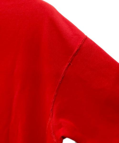 BEAUTY&YOUTH（ビューティーアンドユース）BEAUTY&YOUTH (ビューティーアンドユース) クラッシュ クルーネック スウェット レッド サイズ:Mの古着・服飾アイテム