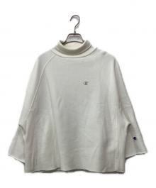Champion REVERSE WEAVE（チャンピオン リバース ウィーブ）の古着「ハイネックスウェット」｜ホワイト