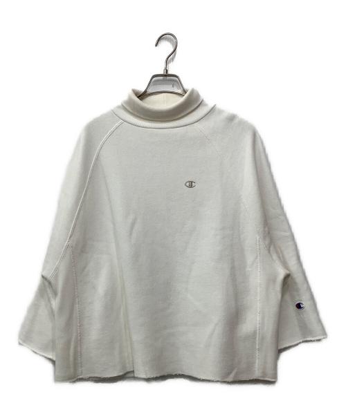 Champion REVERSE WEAVE（チャンピオン リバース ウィーブ）Champion REVERSE WEAVE (チャンピオン リバース ウィーブ) ハイネックスウェット ホワイト サイズ:Mの古着・服飾アイテム