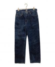 PHIGVEL MAKERS（フィグベルマーカーズ）の古着「ボタンフライデニムパンツ」｜インディゴ