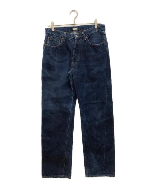 PHIGVEL MAKERS（フィグベルマーカーズ）PHIGVEL MAKERS (フィグベルマーカーズ) ボタンフライデニムパンツ インディゴ サイズ:2の古着・服飾アイテム