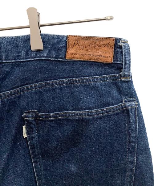 PHIGVEL MAKERS（フィグベルマーカーズ）PHIGVEL MAKERS (フィグベルマーカーズ) ボタンフライデニムパンツ インディゴ サイズ:2の古着・服飾アイテム