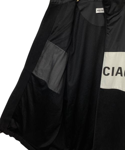BALENCIAGA（バレンシアガ）BALENCIAGA (バレンシアガ) Oversized Printed Denim And Shell Jacket ブラック×ホワイト サイズ:34の古着・服飾アイテム