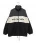 BALENCIAGA（バレンシアガ）の古着「Oversized Printed Denim And Shell Jacket」｜ブラック×ホワイト