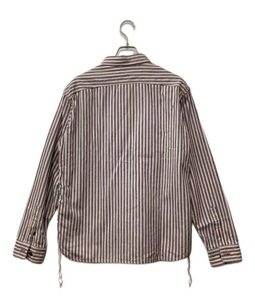 EIGHT G（エイトジー）EIGHT G (エイトジー) シャツ レッド×ネイビー サイズ:42の古着・服飾アイテム