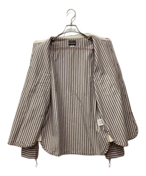 EIGHT G（エイトジー）EIGHT G (エイトジー) シャツ レッド×ネイビー サイズ:42の古着・服飾アイテム