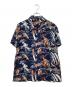 EIGHT G（エイトジー）の古着「アロハシャツ」｜ネイビー