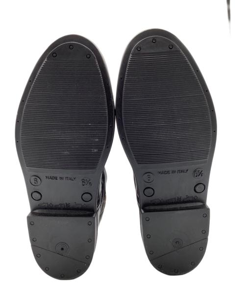 RALPH LAUREN（ラルフローレン）RALPH LAUREN (ラルフローレン) ラバー&レザーロングブーツ ブラック サイズ:6の古着・服飾アイテム