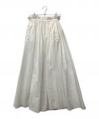 TODAYFULトゥデイフル）の古着「Cotton Gather Skir」｜ホワイト