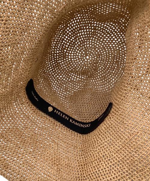 HELEN KAMINSKI（ヘレンカミンスキー）HELEN KAMINSKI (ヘレンカミンスキー) ストローハット ブラウンの古着・服飾アイテム