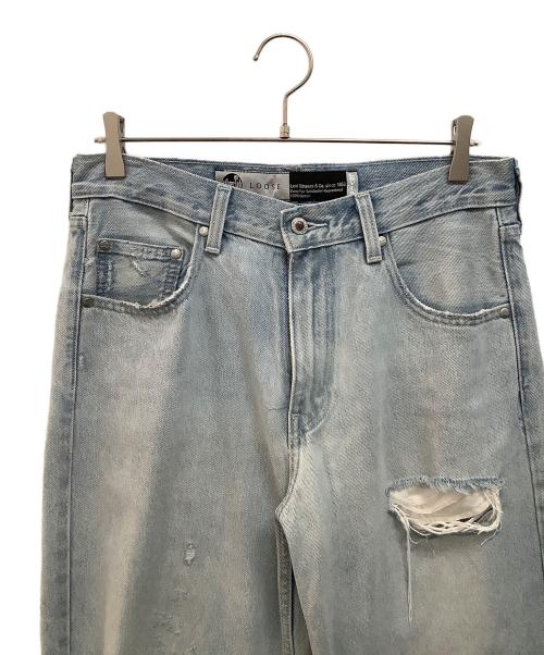 LEVI'S（リーバイス）LEVI'S (リーバイス) ダメージデニムパンツ スカイブルー サイズ:W30の古着・服飾アイテム