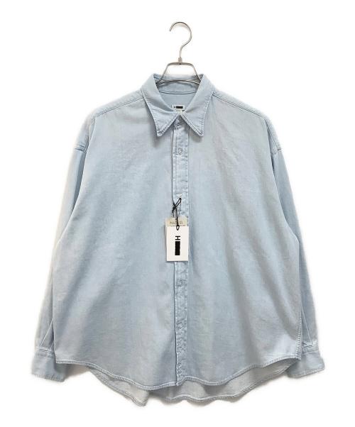H BEAUTY&YOUTH（エイチ ビューティー&ユース）H BEAUTY&YOUTH (エイチ ビューティー&ユース) デニムシャツ スカイブルー サイズ:MEDIUM 未使用品の古着・服飾アイテム