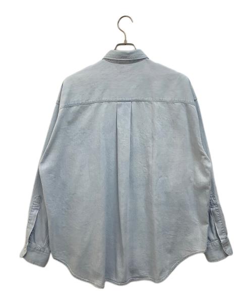 H BEAUTY&YOUTH（エイチ ビューティー&ユース）H BEAUTY&YOUTH (エイチ ビューティー&ユース) デニムシャツ スカイブルー サイズ:MEDIUM 未使用品の古着・服飾アイテム