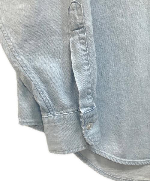 H BEAUTY&YOUTH（エイチ ビューティー&ユース）H BEAUTY&YOUTH (エイチ ビューティー&ユース) デニムシャツ スカイブルー サイズ:MEDIUM 未使用品の古着・服飾アイテム