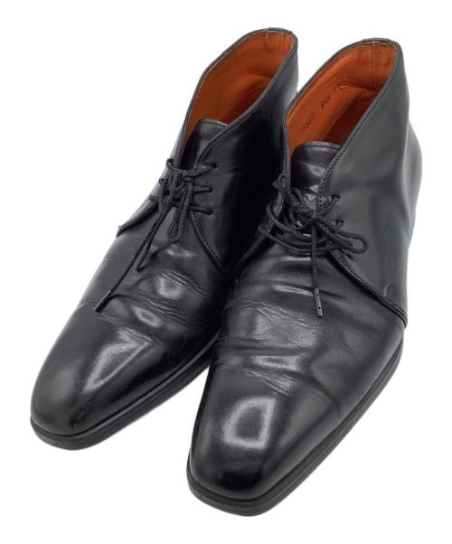 Santoni（サントーニ）Santoni (サントーニ) ジョージブーツ ブラック サイズ:7の古着・服飾アイテム
