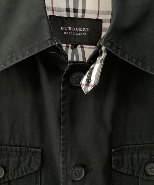 BURBERRY BLACK LABEL（バーバリーブラックレーベル）BURBERRY BLACK LABEL (バーバリーブラックレーベル) サファリジャケット ブラック サイズ:Lの古着・服飾アイテム