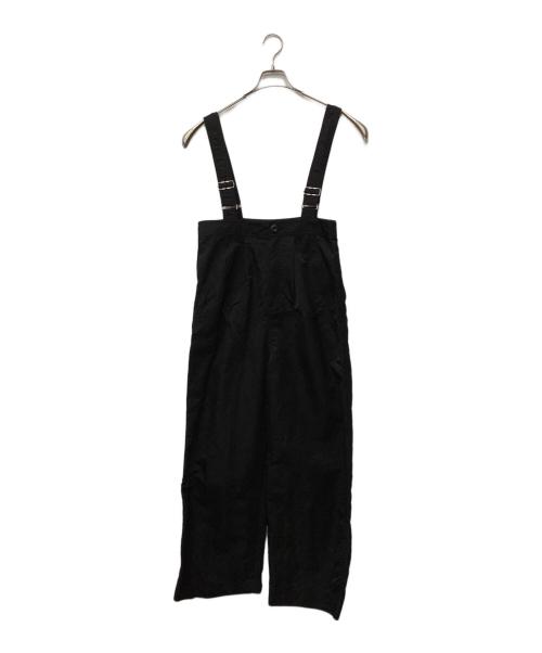 HeRIN.CYE（ヘリンドットサイ）HeRIN.CYE (ヘリンドットサイ) ワイドサロペット ブラック サイズ:FREEの古着・服飾アイテム