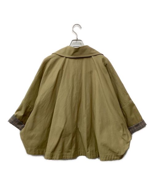 manon（マノン）MANON (マノン) WIDE SQUARE DOUBLE JKT ベージュの古着・服飾アイテム