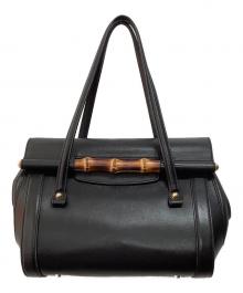 GUCCI（グッチ）の古着「バンブーハンドバッグ」｜ブラック