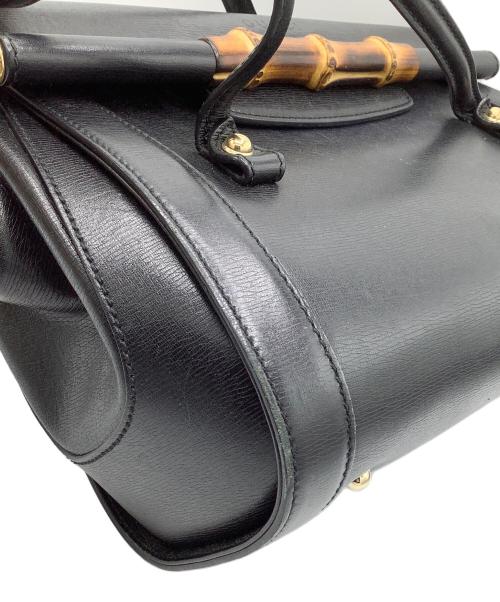 GUCCI（グッチ）GUCCI (グッチ) バンブーハンドバッグ ブラックの古着・服飾アイテム