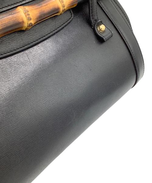 GUCCI（グッチ）GUCCI (グッチ) バンブーハンドバッグ ブラックの古着・服飾アイテム